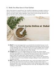 HERBS  FOR COOKING.docx