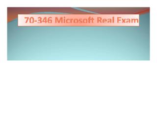 70-346 Microsoft Real Exam.pdf